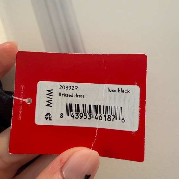 NWT Spanx‎ Faux Leather Sheath Dress Black Sleeveless Medium - Picture 11 of 11